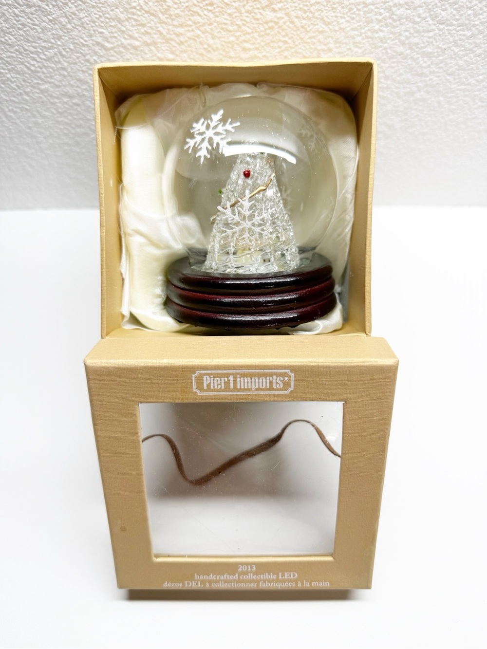 Pier 1 Handcrafted LED Christmas Tree Globe